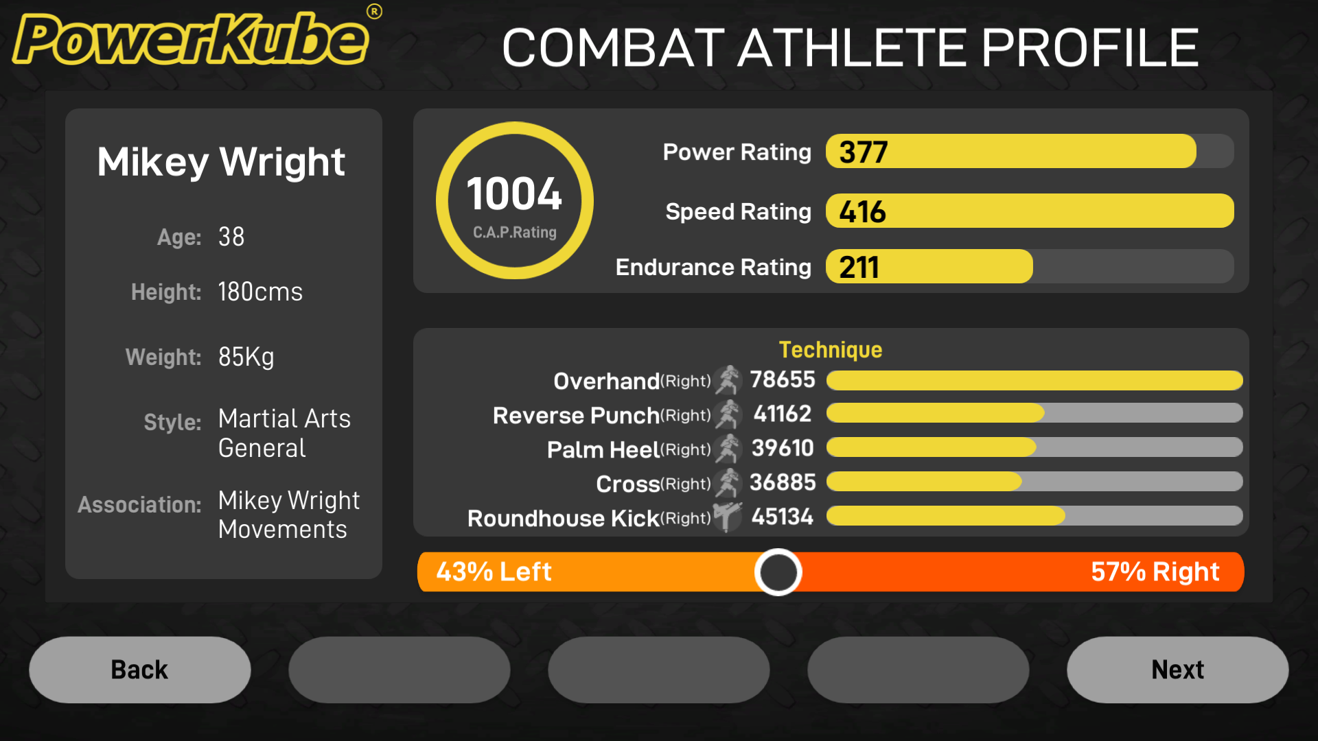 Combat Athlete Profile Smart Punching Bag