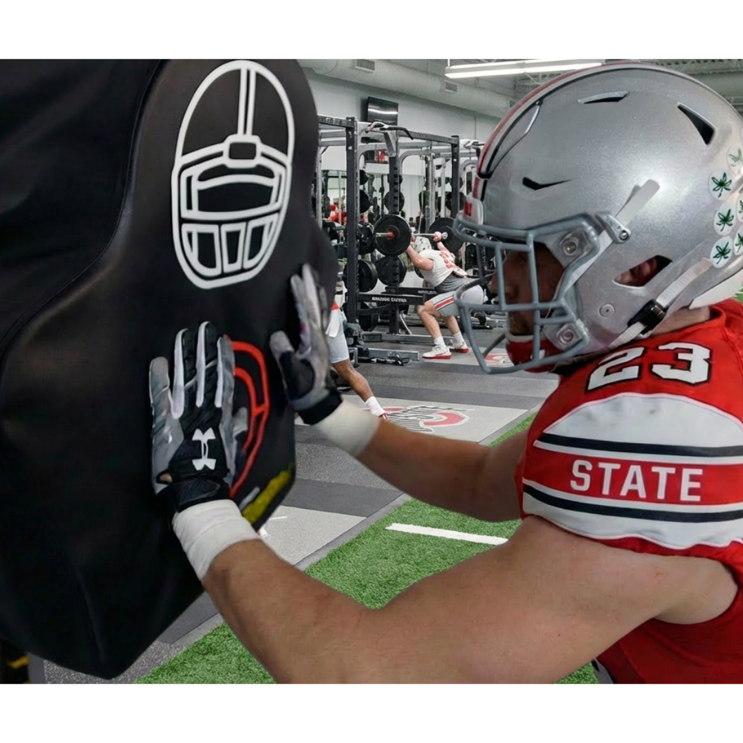 Smart tackle sled hit by football player